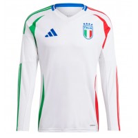 Camisa de time de futebol Itália Replicas 2º Equipamento Europeu 2024 Manga Comprida